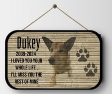 Personalized Pet Memorial Gift with Photo of your Dog Custom Metal sign