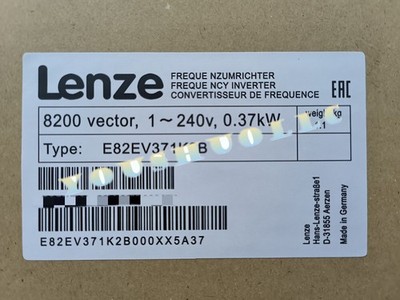 E82EV371K2B NEW LENZE Inverter 8200 vector E82EV371_2B E82EV371-2B
