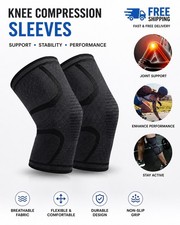 Knee Compression Sleeve Support Brace Joint P...