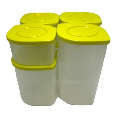 Tupperware Fresh N' Cool Green/Clear 2, 4, 6, 22 Cups Set of 8