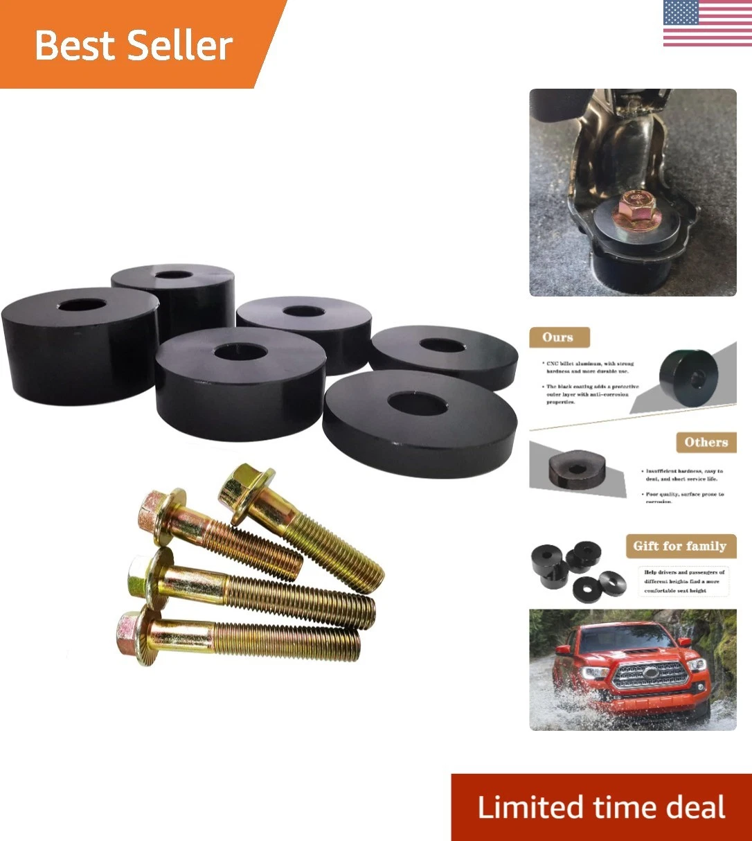 Front Seat Spacers 1-1/4