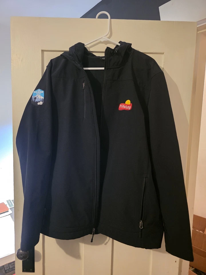 Frito Lay Black Polyester Port Authority XL Coat Jacket Seattle Rainier Zone - Image 3 of 4