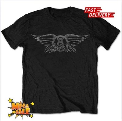 Vintage Rock Logo T-Shirt Black New Reprint Hot Item Flash Sale HOT ITEM