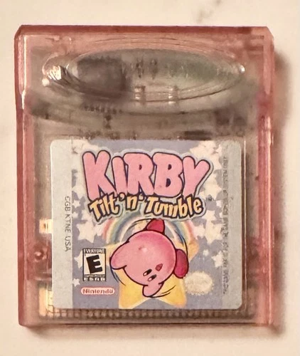 Kirby Tilt 'n' Tumble (Nintendo Game Boy Color) Authentic. **Tested & Tilts**