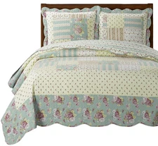 Royal Tradition Annabel Reversible Coverlets, California King Over-Sized 3pc ...