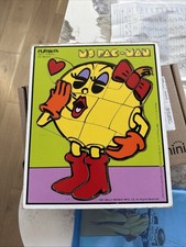 Ms Pac Man Wooden Board Puzzle Complete Playskool 1981