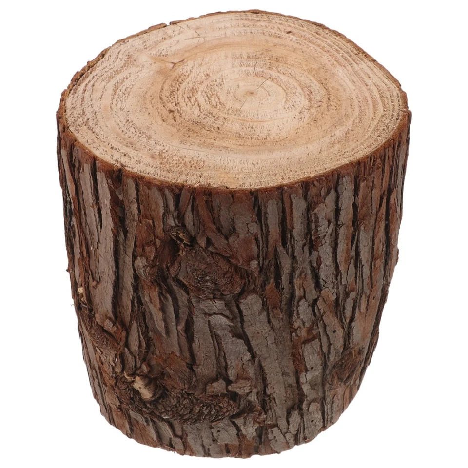  Tree Trunk Coffee Table Wood Stand Stump Display Base Rustic Side - Image 3 of 4