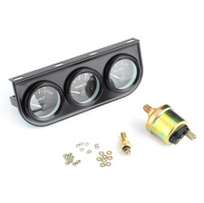 Öldruckanzeige Öldruck Voltmeter Öltemperatur 52mm 12V Zusatz Instrumente Sensor