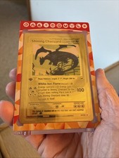 Carta Pokemon Shining Charizard 107/105 Gold Foil Neo Destiny Holo Secret