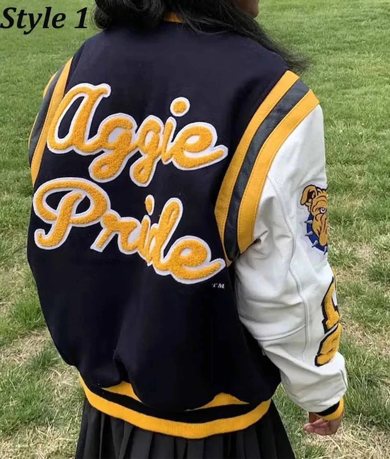 N Carolina State University Aggie Pride Baseball Varsity Jacket (Not Satin, Not Wool, Not Leather)