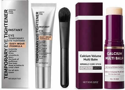 Eye Tightener Cream & Balm Stick Set, 3pcs Face Neck Beauty Care