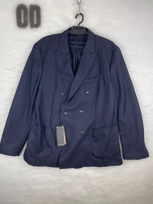NWOT Massimo Dutti Double Breasted Blazer Jacket Size 46