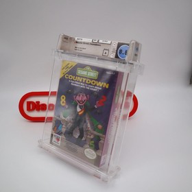 NES Nintendo SESAME STREET COUNTDOWN - WATA GRADED 8.5 A! NEW & Factory Sealed!