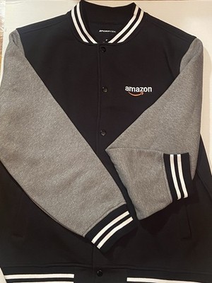 Black & Gray Bomber Jacket   Sport-Tek Brand   Stylish - Multiple Sizes