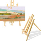 11.8" Wood Easels, Small Tabletop Display Stand, Tripod, Painting Party Easel,