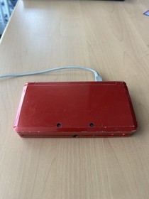 Nintendo 3DS Red Console North America OEM Charger+Pokemon Y READ SHIPS FAST