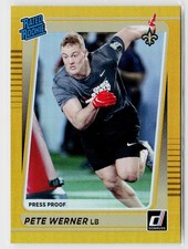 2021 Donruss #322 Pete Werner Press Proof Premium New Orleans Saints