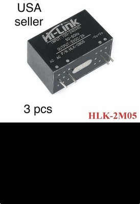 3pcs HLK-2M05 AC-DC Mini Isolation Switch 2W Power Supply Module 220V to 5V