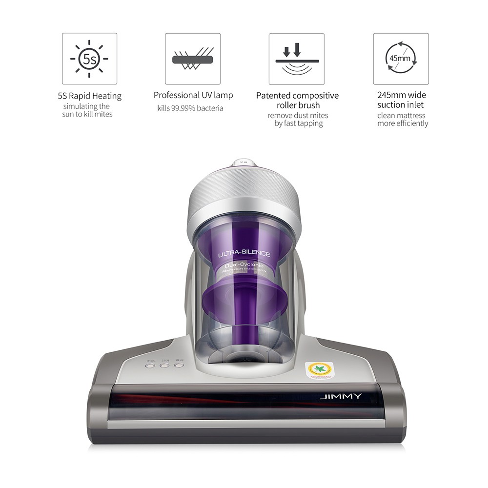 Jimmy JV35 Mattress Vacuum Cleaner 480W Bed Mite Vacuum Cleaner With UV-C+60°C