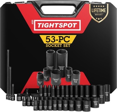 TIGHTSPOT 1/4'' Drive 53pc Impact 1/4  Socket Set 