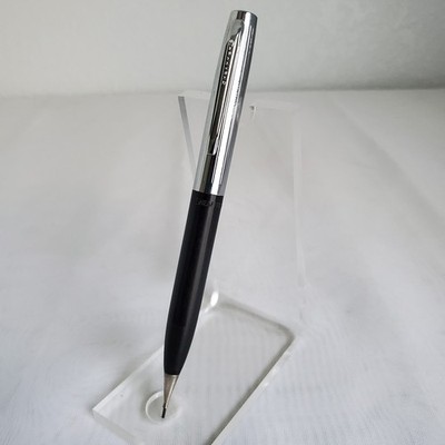 Vintage Scheffers Mechanical Twist Pencil Shiny Silver & Black