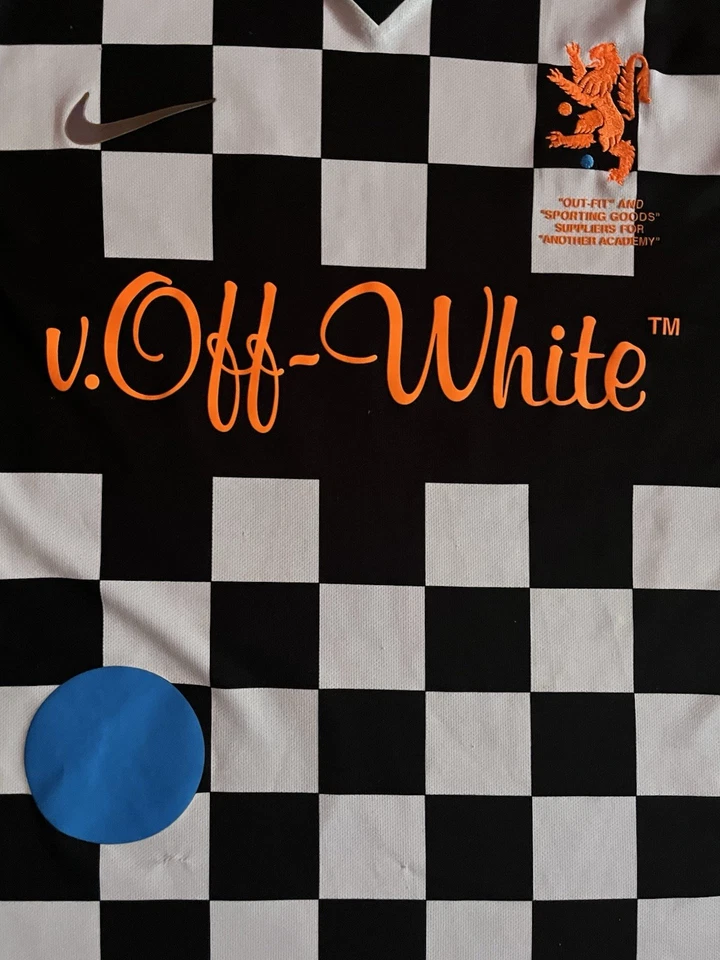 Jersey Nikelab × BLANCO ROTO Mercurial Visit x NRG X FB blanco y negro a cuadros Foto 2 de 4