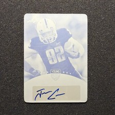 2012 Leaf Young Stars JURON CRINER Cyan Printing Plate RC AUTO 1/1 - RAIDERS C
