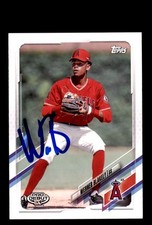 Signed Baseball Card Auto 2021 Topps Pro Debut #PD-138 Werner Blakely AZL Angels