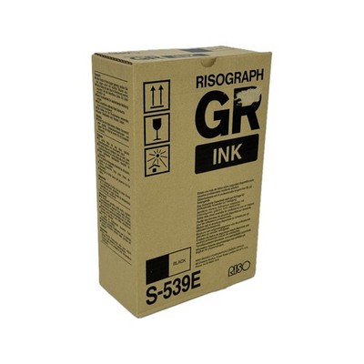 RISO Tinte Risograph GR Ink S-539E Black f. GR17xx GR27xx GR37xx, 2x 1000ml, OVP