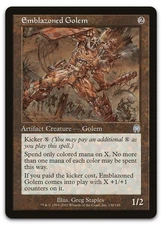 Emblazoned Golem #136 (NM) Apocalypse APC Magic MTG