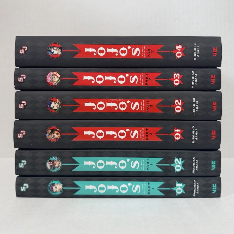 Jojo’s Bizarre Adventure Manga Part 1 Vols 1-2 and Part 2 Vols 1-4 English New