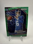 2025 Panini Prizm Jaxson Dart #430 IMAGE VARIATION Green Wave Prizm RC SP