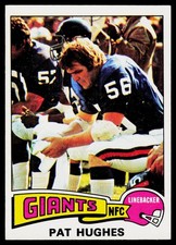 Pat Hughes, 1975 Topps, #502, New York Giants,