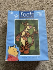 Vintage 90s NEW Winnie The Pooh Tigger Latch Hook Kit Disney Craft Caron
