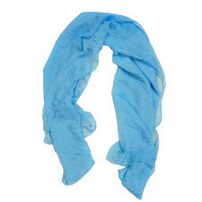 Sheer Blue Flowy Bohemian Scarf Women's Winter Wrap Boho Cosplay Accessory