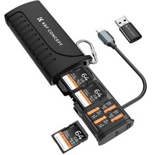 2-in-1 SD Card Reader Adapter, UHS-II/SD 4.0/Micro SD/USB 3.1