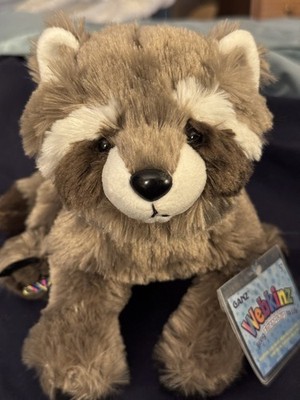 Webkinz Rascally Raccoon - HM836 - Rare Plush WITH Sealed Code Retired Ganz
