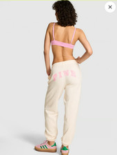 victorias secret pink sweatpants large