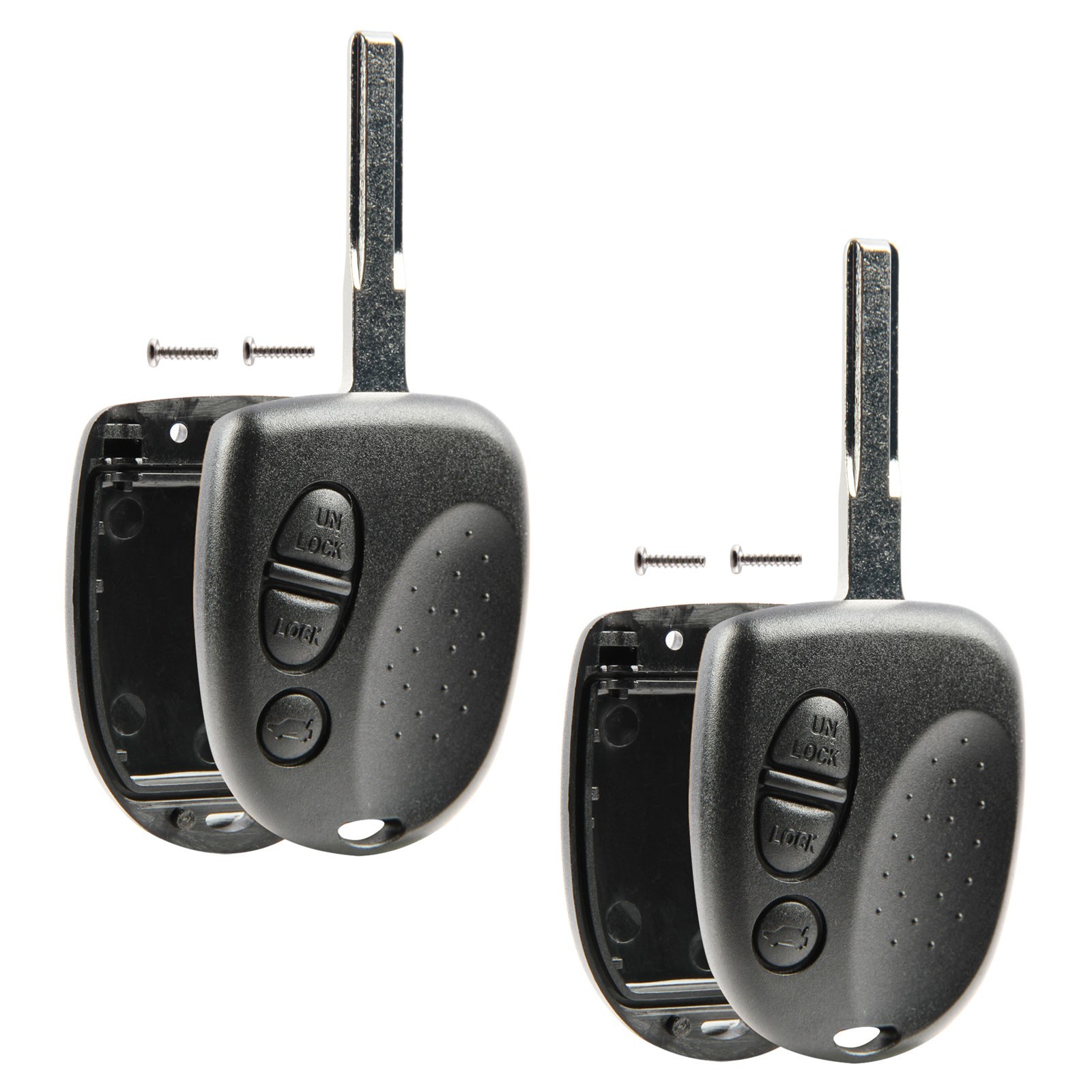 2 Remote Shell Case Pad Replacement No Electronics For Pontiac (QQY8V00GH4001)