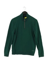 Ted Bak Men's Jumper Chest: 36 in Green 100 Other High Neck Pullover