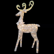 60 In. Reindeer Decoration with Clear Lights