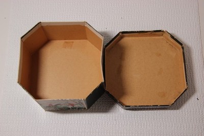 Vintage Salesman Sample Miniature Adam Hat Hatbox and Orange Felt Hat