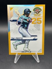 2025 Panini Prospect Edition Tai Peete Gold Ice Prizm /10 SSP Seattle Mariners