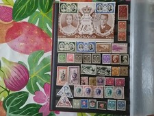 A102- Lot vrac MONACO  plus de 100 timbres oblitérés et 1 carte oblitérée