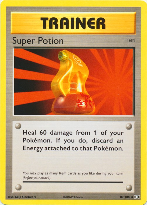 Super Potion - 87/108 - Uncommon - Moderately Played