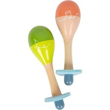 small foot Maracas Groovy Beats, Instrument for Kids 12 Months Old, Made of Woo