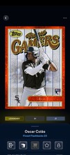 Topps Bunt Finest Flashbacks 23 Oscar Colas Orange Speckle Legendary DIGITAL