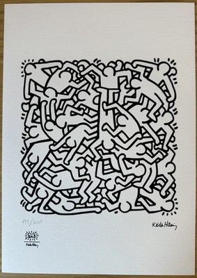 Keith Haring Signed & Numbered Edition Lithograph ''Party of Life''