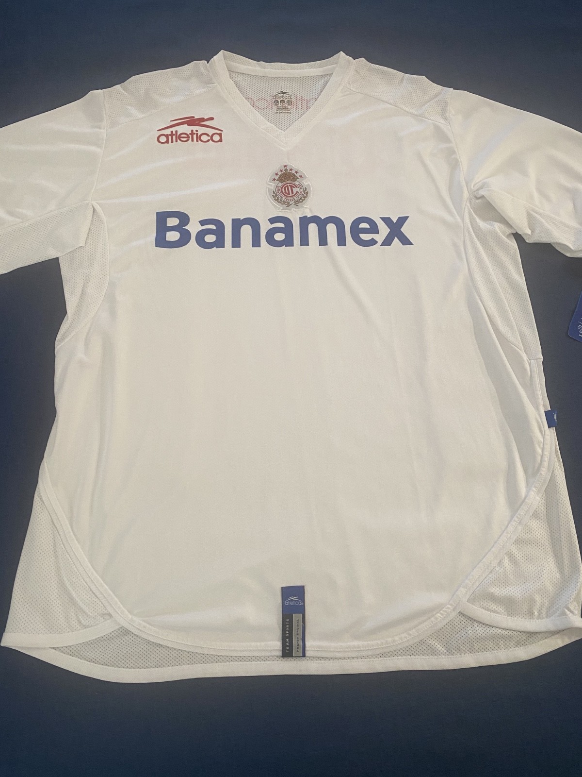 Atletica Vintage Deportivo Toluca 2005-06 Away Jersey-Brand New- XL -White Color