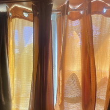 Mainstays Brown Butter Curtain Panel 27.5x84 ...